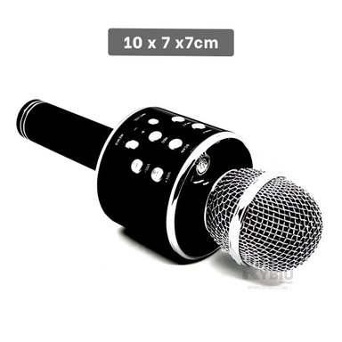 MICRÓFONO RYBIU DURADERO BLUETOOTH NEGRO + GIFT STICKERS - 5