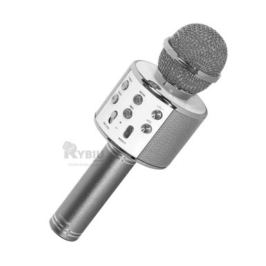 MICRÓFONO RYBIU FACIL ACTIVAR PLOMO GRIS + REGALO LIGAS PEINAR - 2