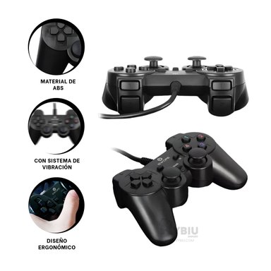 MANDO TE31574 RYBIU VERSATIL GAMER NEGRO Y+REGALO AGENDITA - 3