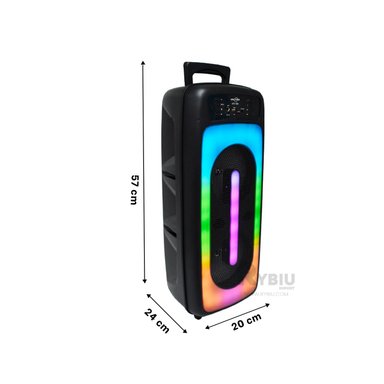BOCINA RYBIU GTS-1556 BLUETOOTH PORTATIL Y FUNCIONAL EN NEGRO 6.5'' + GIFT STICKERS - 5