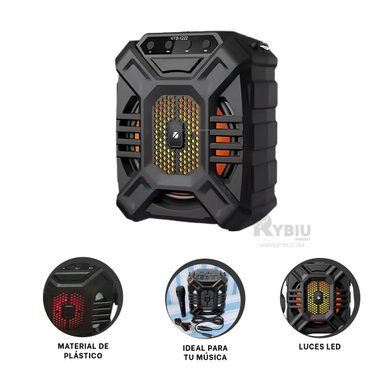 BOCINA RYBIU KTX-1222 BLUETOOTH EXCEPCIONAL 6.5 PULGADAS + REGALO STICKERS - 3