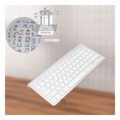 TECLADO Y CURSOR RYBIU DN-H263 EFICIENTES COLOR BLANCO + REGALO AGENDITA - 4