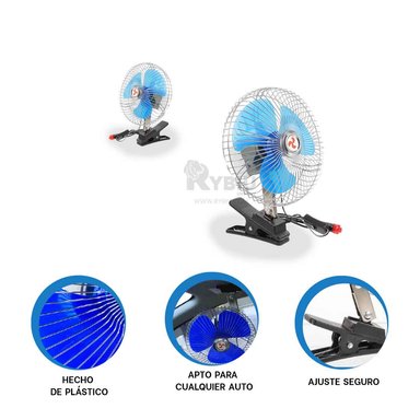 MINI ENFRIADOR RYBIU TE31679 PERFECTO AZUL + REGALO LIGAS PARA PEINAR