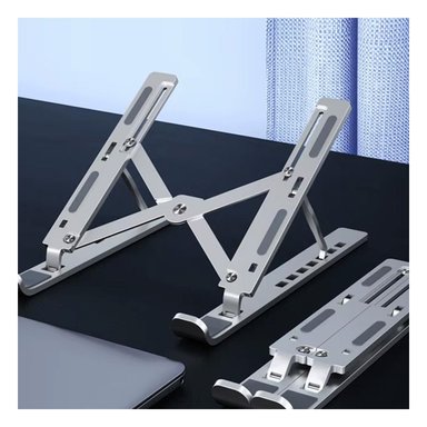 SOPORTE PARA LAPTOP RYBIU TE31672 PLEGABLE EN PLATEADO + PAPEL REGALO - 5