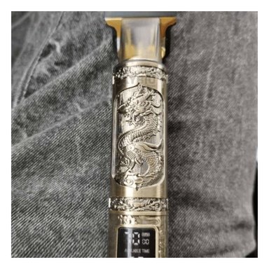 RASURADORA RYBIU MR-08 ERGONOMICA EN DORADO + REGALO LIGAS PARA PEINAR