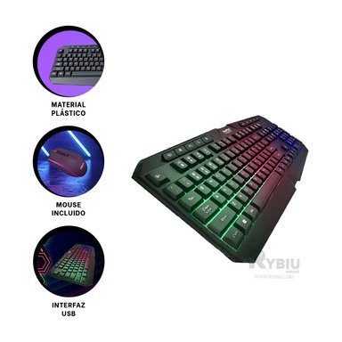 TECLADO RYBIU ET-M3539 SIMPLE LIMPIAR MODELO ET M3535 + PAPEL REGALO - 3
