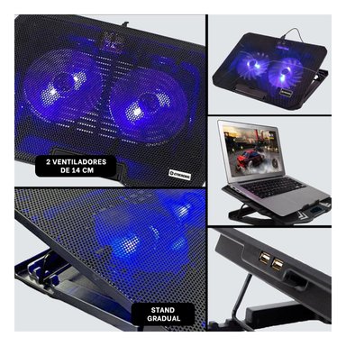 SOPORTE RYBIU LAPTOP HA73 COLOR NEGRO + ENVOLTORIO REGALO - 4