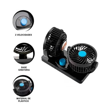 VENTILADOR RYBIU TE31678 AUTOS Y CAMIONETAS EN COLOR NEGRO - 3