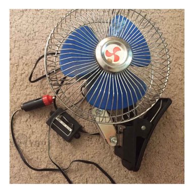 VENTILADOR RYBIU TE31679 RECARGABLE EN COLOR AZUL + REGALO STICKERS