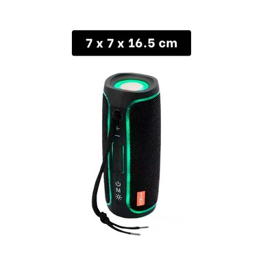 ALTAVOZ BLUETOOTH PORTATIL NEGRO CON SONIDO POTENTE PARA CASA Y REUNIONES - 4