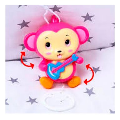 SONAJERO RYBIU JU29516 ROSADO FORMA MONO + ENVOLTORIO REGALO