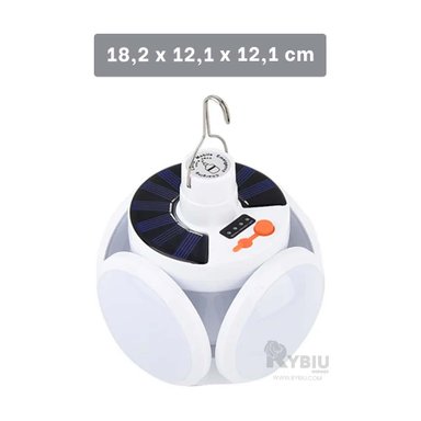 AMPOLLETA RYBIU TE31569 COMODA PANEL SOLAR + REGALO LIGAS PEINAR - 5