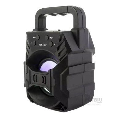 PARLANTE RYBIU KTS-1057 ALTAVOZ USO FACIL KTS 1057 NEGRO + REGALO LIGAS PEINAR - 2