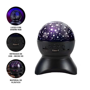 PARLANTE RYBIU TE31655 BOCINA FACIL USAR COLOR NEGRO + LIGAS REGALO - 3