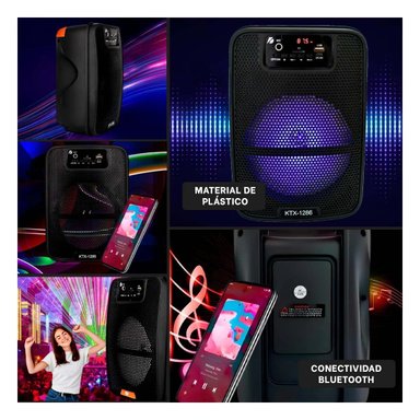 PARLANTE BLUETOOTH RYBIU KTX-1286 ALTAVOZ SONIDO POTENTE + POST-IT ADHESIVOS - 1