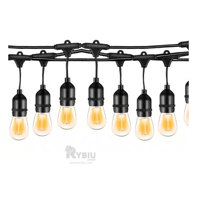 LUCES RYBIU TE32088 NEGRO ILUMINACION FESTIVA 20 METRO + ENVOLTORIO REGALO