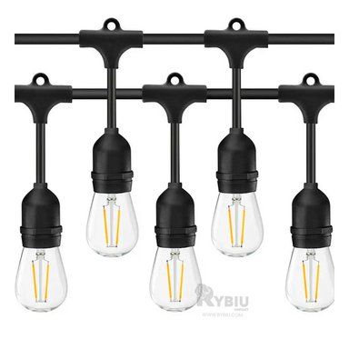 LUCES RYBIU TE32088 NEGRO ILUMINACION 20 FOCOS VINTAGE + GIFT MINIAGENDA