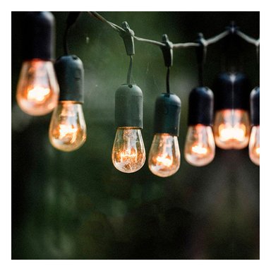 LUCES RYBIU TE32088 NEGRO GUIRNALDA LUZ VINTAGE 20 FOCOS + PAPEL REGALO