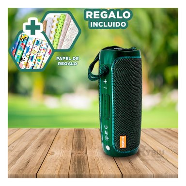 BOCINA TRANSPORTABLE PARA REUNIONES EN VERDE Y+GIFT STICKERS - 1