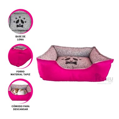 COJIN PERROS MA31038 TRANSPORTABLE FUCSIA RYBIU + GIFT STICKERS
