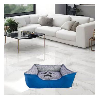 CAMA PERROS MA31037 TALLA S AZUL RYBIU + PAPEL REGALO