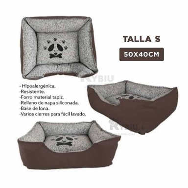 CAMA PERROS MA31039 BASE DESCANDO MASCOTA TALLA S MARRON RYBIU + POST-IT ADHESIVOS