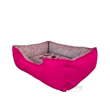 CAMA PERROS MA31038 MASCOTAS BASE LONA FUCSIA RYBIU + PAPEL REGALO