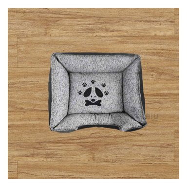 CAMA PERROS MA31035 BASE COMODA DORMIR TALLA M NEGRO RYBIU + BANDERITAS ADHESIVAS - 2
