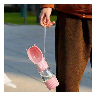 DISPENSADOR PERRO Y GATO MA29118 RYBIU PRACTICO LIQUIDOS ROSADO + PAPEL REGALO