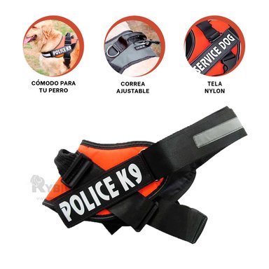 CORREA PERROS MA30973 RYBIU PROTECCION ANIMAL EN ANARANJADO + REGALO AGENDITA