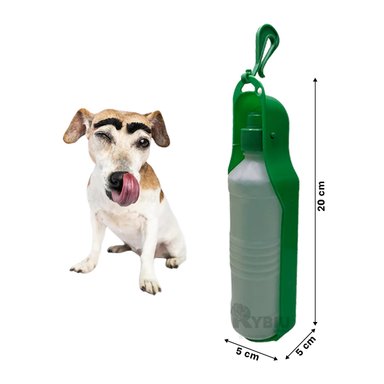 BOTELLA PERRO MA31014 RYBIU CAN VERDE + REGALO LIGAS PEINAR