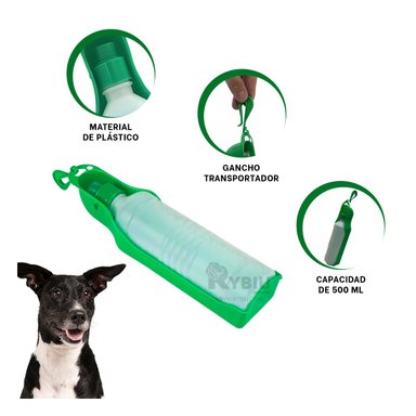 BEBEDERO PERRO MA31014 RYBIU CACHORRO CON BANDEJA VERDE + PAPEL REGALO