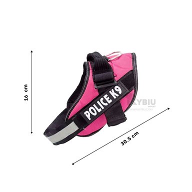 ARNÉS PERROS MA30975 RYBIU CANINO TALLA S ROSADO + BANDERITAS ADHESIVAS