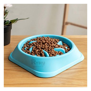 COMEDERO MA31308 RYBIU PRACTICO MASCOTA CELESTE + ENVOLTORIO REGALO