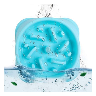 COMEDERO MA31308 RYBIU FORMA CUADRADO CAN CELESTE + REGALO STICKERS