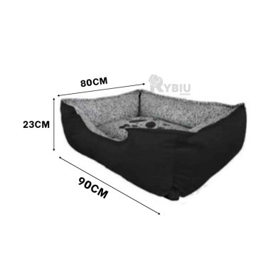 CAMA PERROS MA31049 BASE MASCOTA DINAMICO TALLA XXL NEGRO RYBIU + LIGAS REGALO