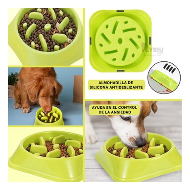 COMEDERO MA31311 RYBIU FORMA CUADRADO CAN VERDE + REGALO STICKERS