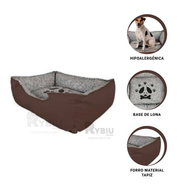 COLCHON PERROS MA31048 CAN MARRON TALLA XXL RYBIU + ENVOLTORIO REGALO