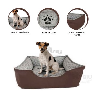 CAMA PERROS MA31048 DURADERO XXL MARRON RYBIU + POST-IT ADHESIVOS
