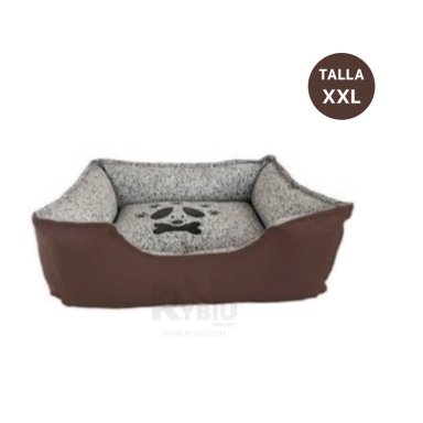 CAMA PERROS MA31048 BASE UTIL COMODA TALLA XXL MARRON RYBIU + REGALO LIGAS PEINAR