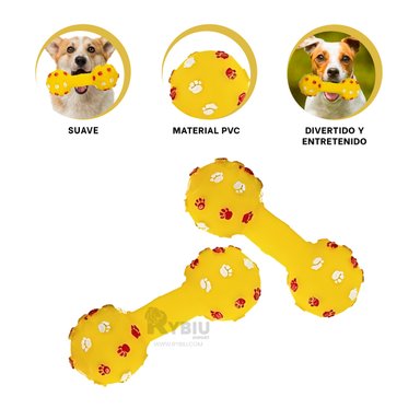 MASTICABLE PERROS MA31134 LINDO AMARILLO + ENVOLTORIO REGALO RYBIU