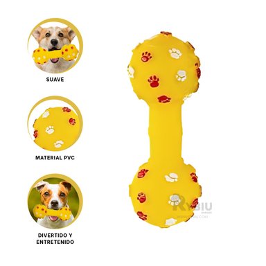 MASTICABLE PERROS MA31134 RESISTENTE AMARILLO + REGALO AGENDITA RYBIU