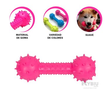 HUESO JUGUETE PERROS MA31137 RESISTENTE ROSADO + REGALO AGENDITA RYBIU