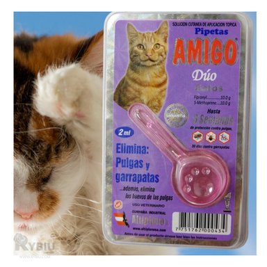 PIPETA GATOS RYBIU ANTIPULGA MORADO + GIFT MINIAGENDA