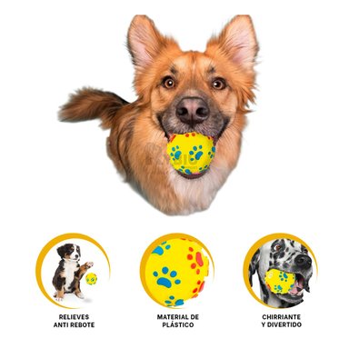 BOLA PERROS MA31238 CACHORROS PET AMARILLO + REGALO AGENDITA RYBIU
