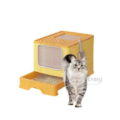 ARENERO GATOS RYBIU MA32514 CAJA MODERNO AMARILLO + LIGAS REGALO
