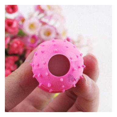 BALÓN CAUCHO PERROS MA31153 ROSADO + REGALO LIGAS PEINAR RYBIU