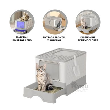 ARENERO GATOS RYBIU MA32508 CAJA EFICAZ LIMPIAR PLOMO + LIGAS REGALO
