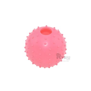 PELOTA CAUCHO PERROS MA31153 MASCOTA FLEXIBLE ROSADO + REGALO AGENDITA RYBIU