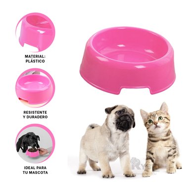 PLATILLO PERRO Y GATO MA31322 RYBIU MULTIFUNCIONAL ROSADO + LIGAS REGALO
